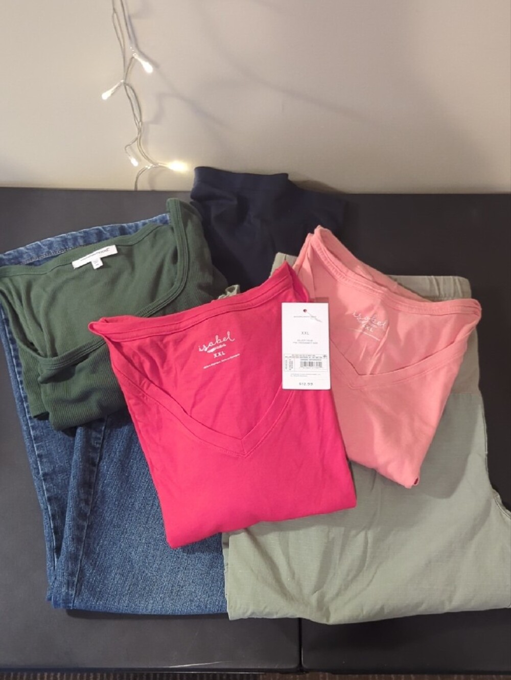 5-Piece Plus-Size Maternity Clothing Bundle, Sizes XXL/1X